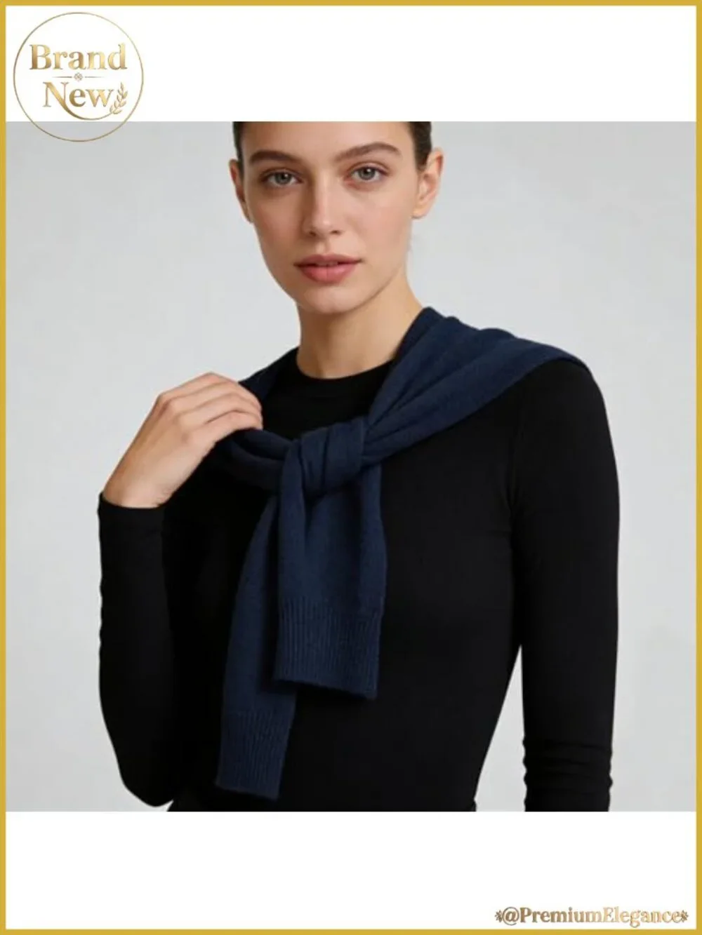 Women Knitted Sweater Shawl Wrap Tie Up Shoulder Cape Casual Travel